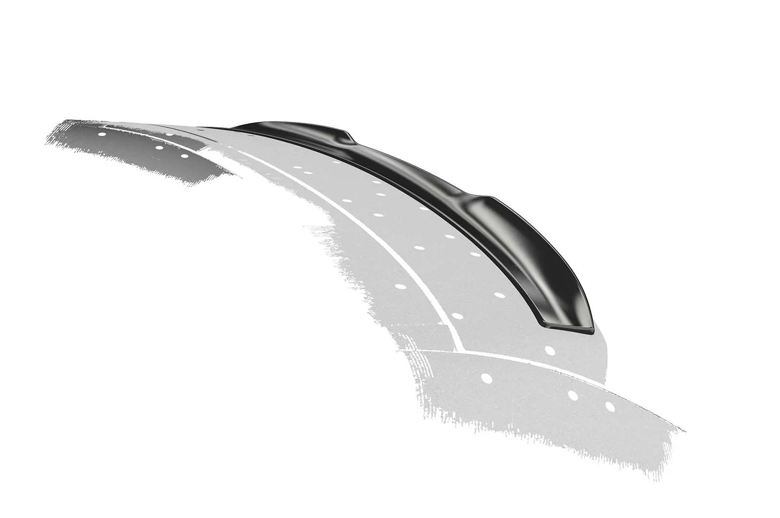 Heckflügel mit ABE für BMW 5er F11 Touring HF114 Schwarz Strukturiert