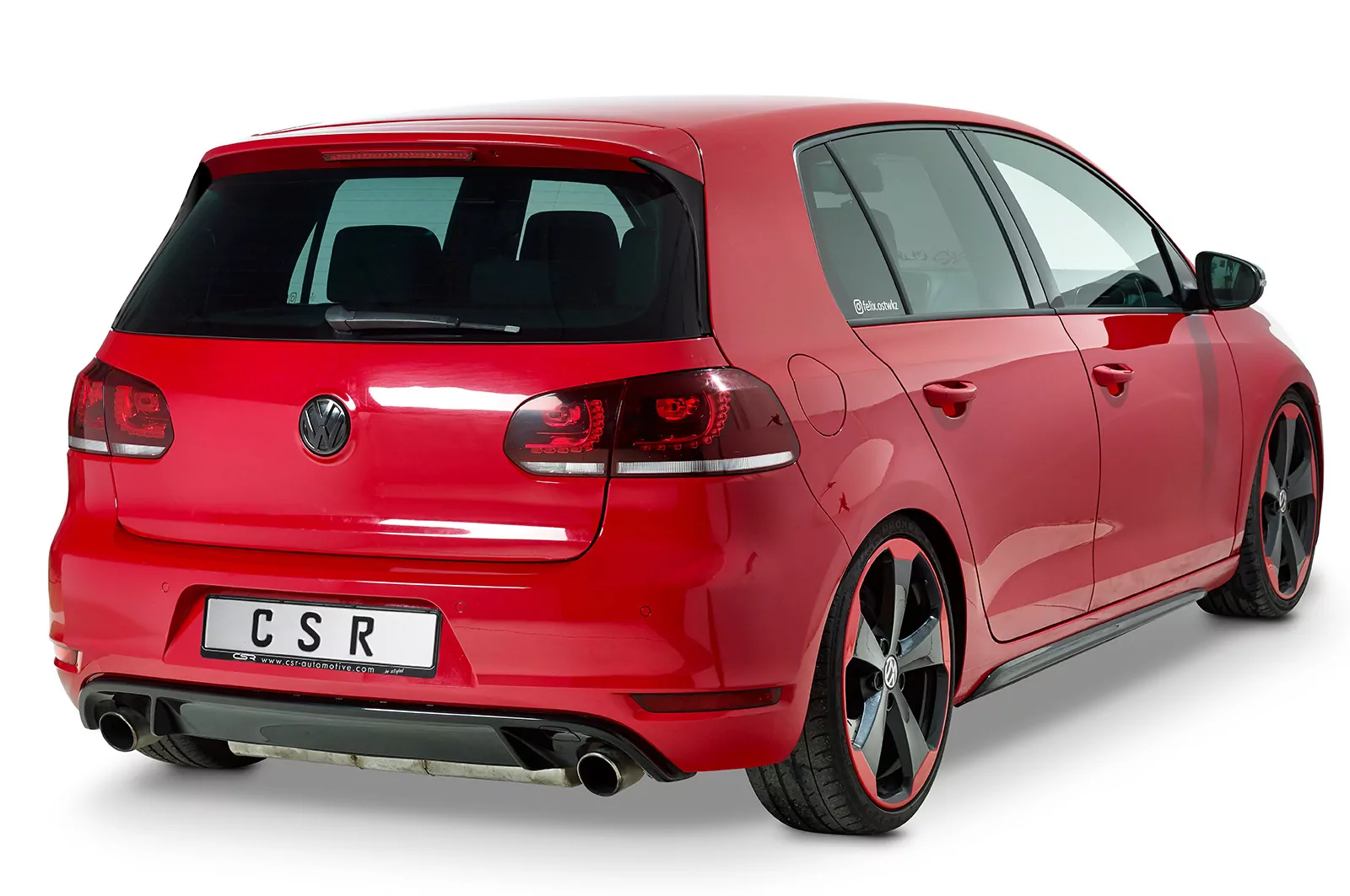 Heckflügel Spoilerecken für VW Golf 6 GTI, GTD, R, R-Line HF644