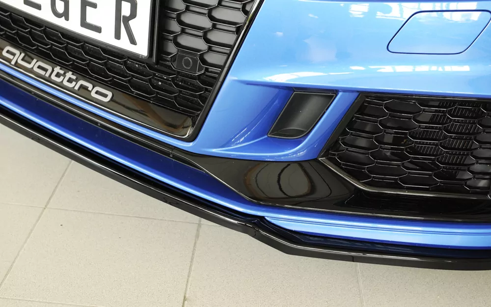 Rieger Spoilerschwert für Audi RS3 (8V) | 5-tür. (Limousine 8VS / 8VM) 02.17- (ab Facelift) für orig. RS3-Frontschürze