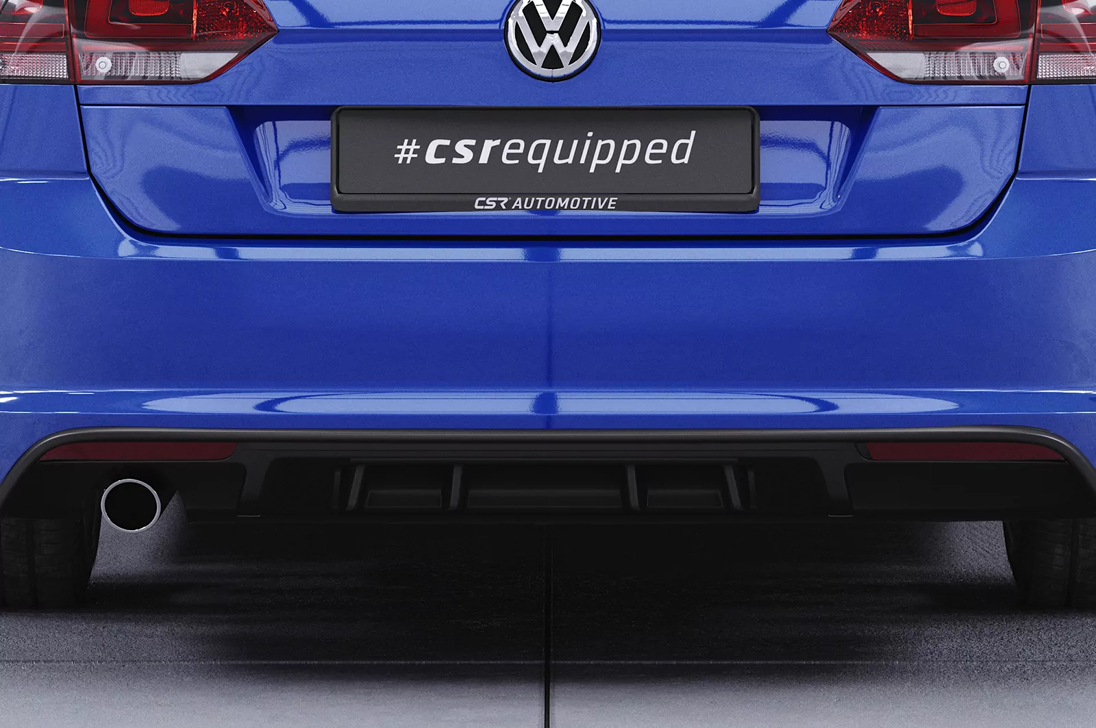 Heckansatz für VW Golf 7 Variant R-Line HA242 Strukturiert (schwarz matt)