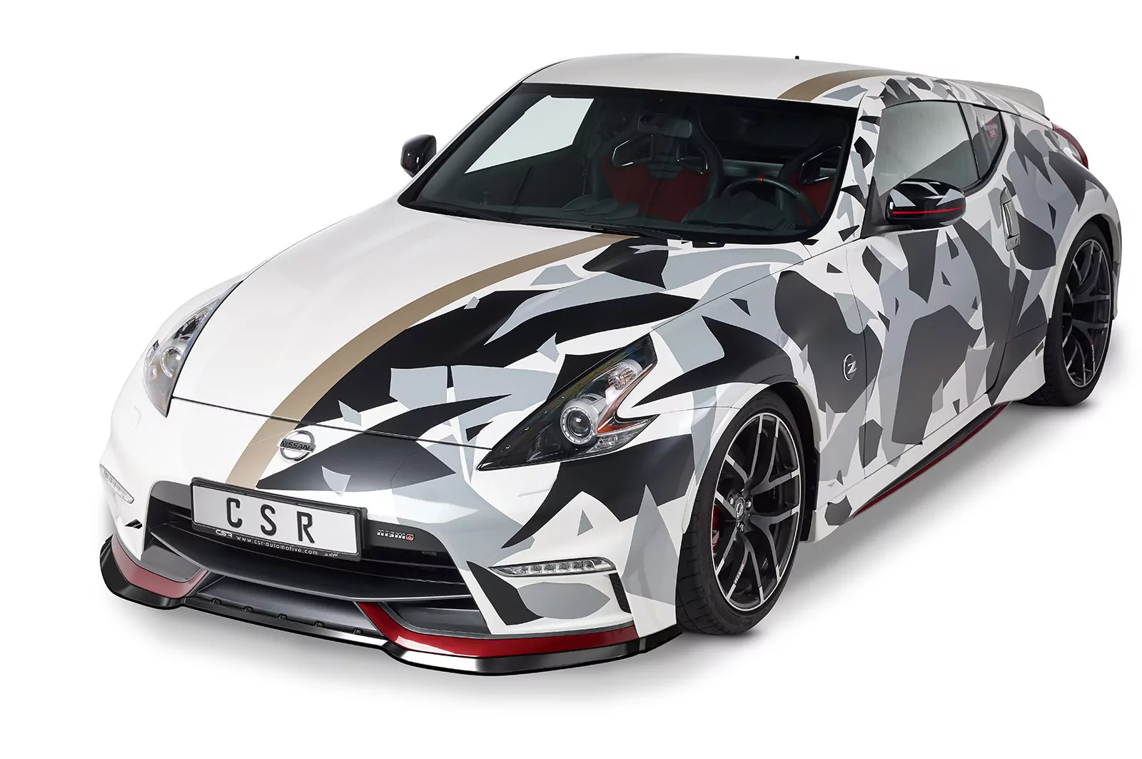 Cup-Spoilerlippe mit ABE für Nissan 370Z Nismo CSL472-M Carbon Look (matt)