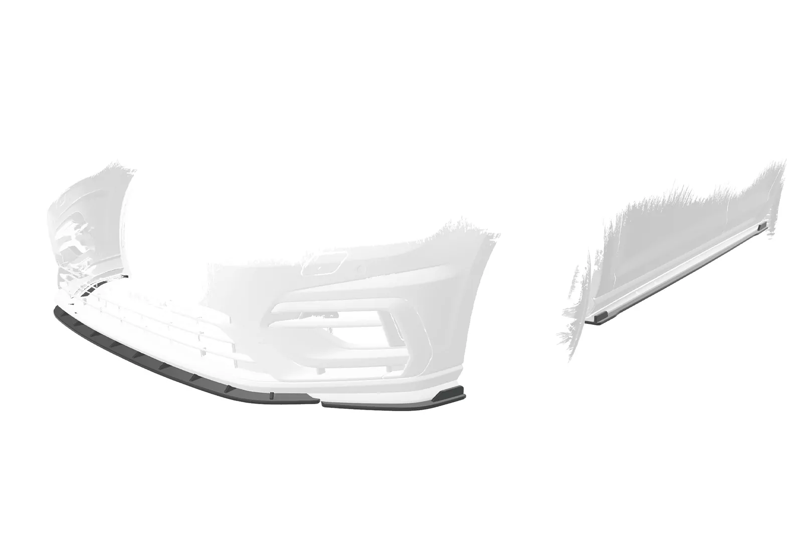 Cup-Spoilerlippe mit ABE für VW Golf 7 R / R-Line CSL679