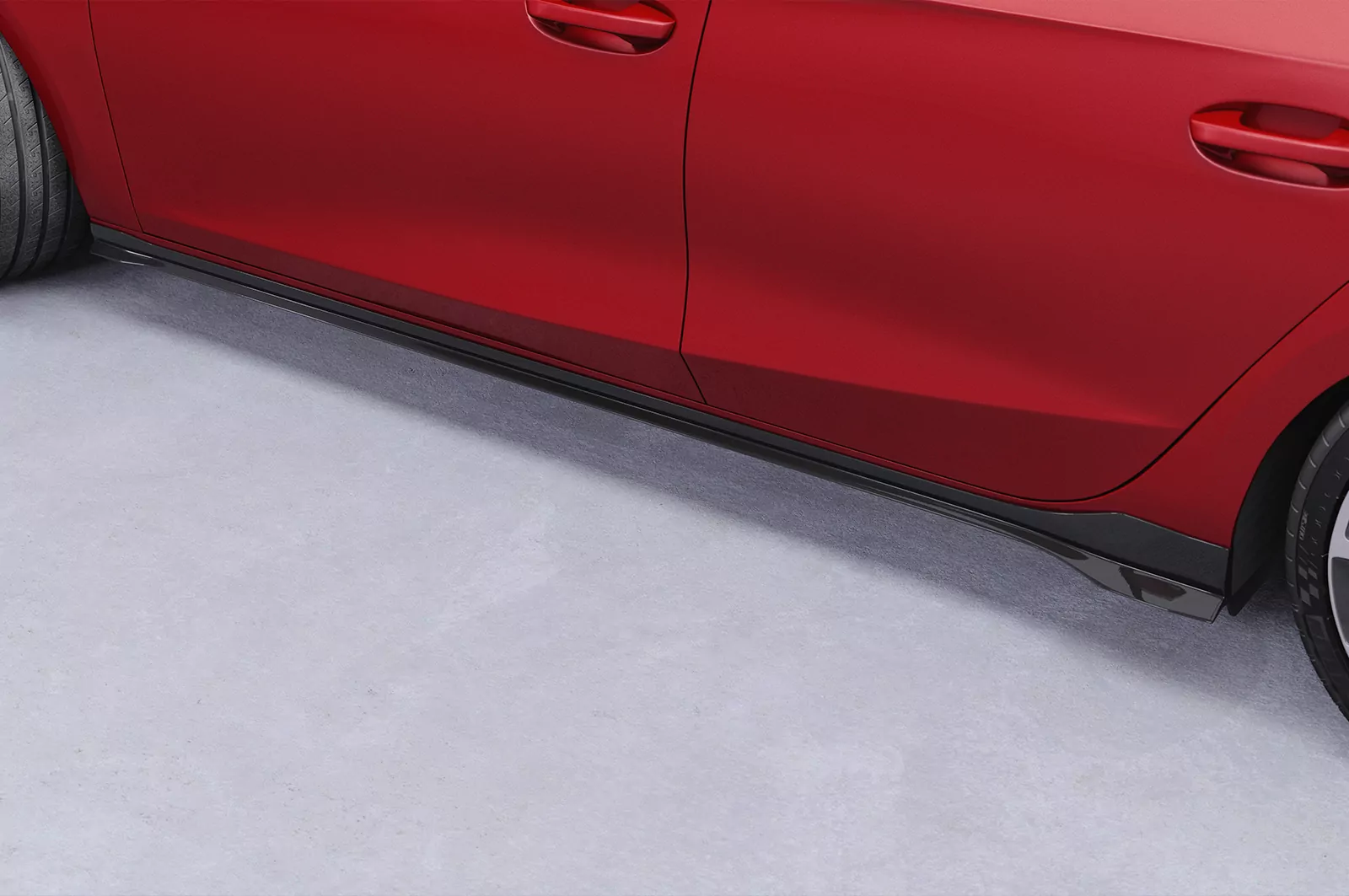 Seitenschweller mit ABE für Seat/Cupra Leon 4 (Typ KL) SS480 Schwarz Strukturiert