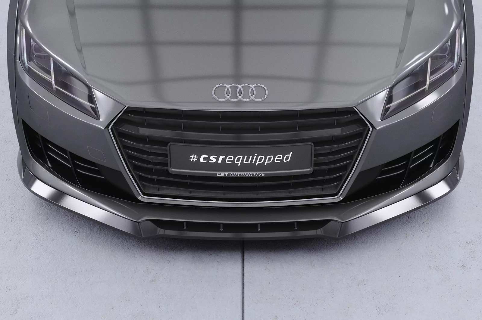 Cup-Spoilerlippe mit ABE für Audi TT FV/8S CSL835 Schwarz Strukturiert