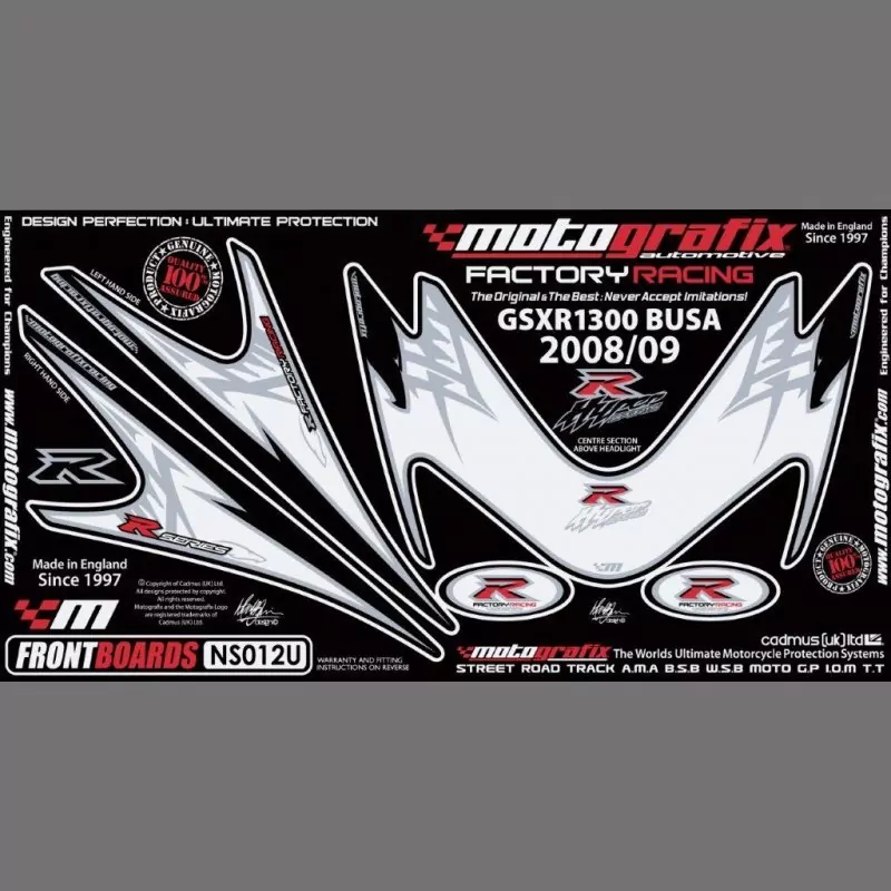 Motografix Steinschlagschutz vorn Suzuki Hayabusa 2008- NS012U