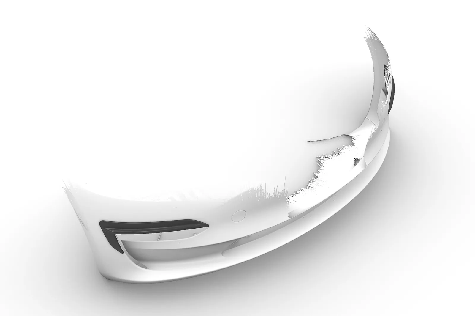 Airintakes für Tesla Model 3 AI031 Schwarz Strukturiert