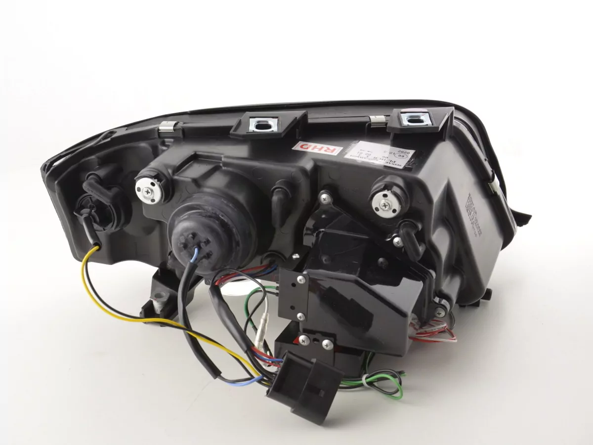 Scheinwerfer Set Daylight LED TFL-Optik Audi A6 Typ 4B Bj. 01-04 schwarz für Rechtslenker
