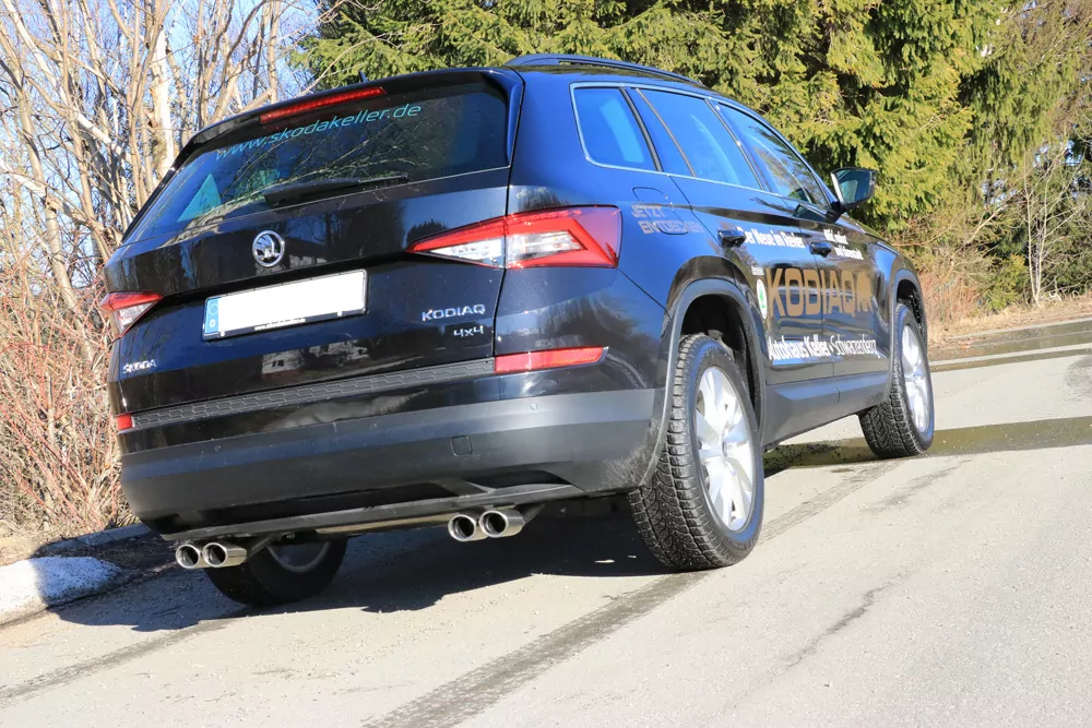 Skoda Kodiaq 4x4  Endschalldämpfer Ausgang rechts/links - 2x88x74 Typ 32 rechts/links