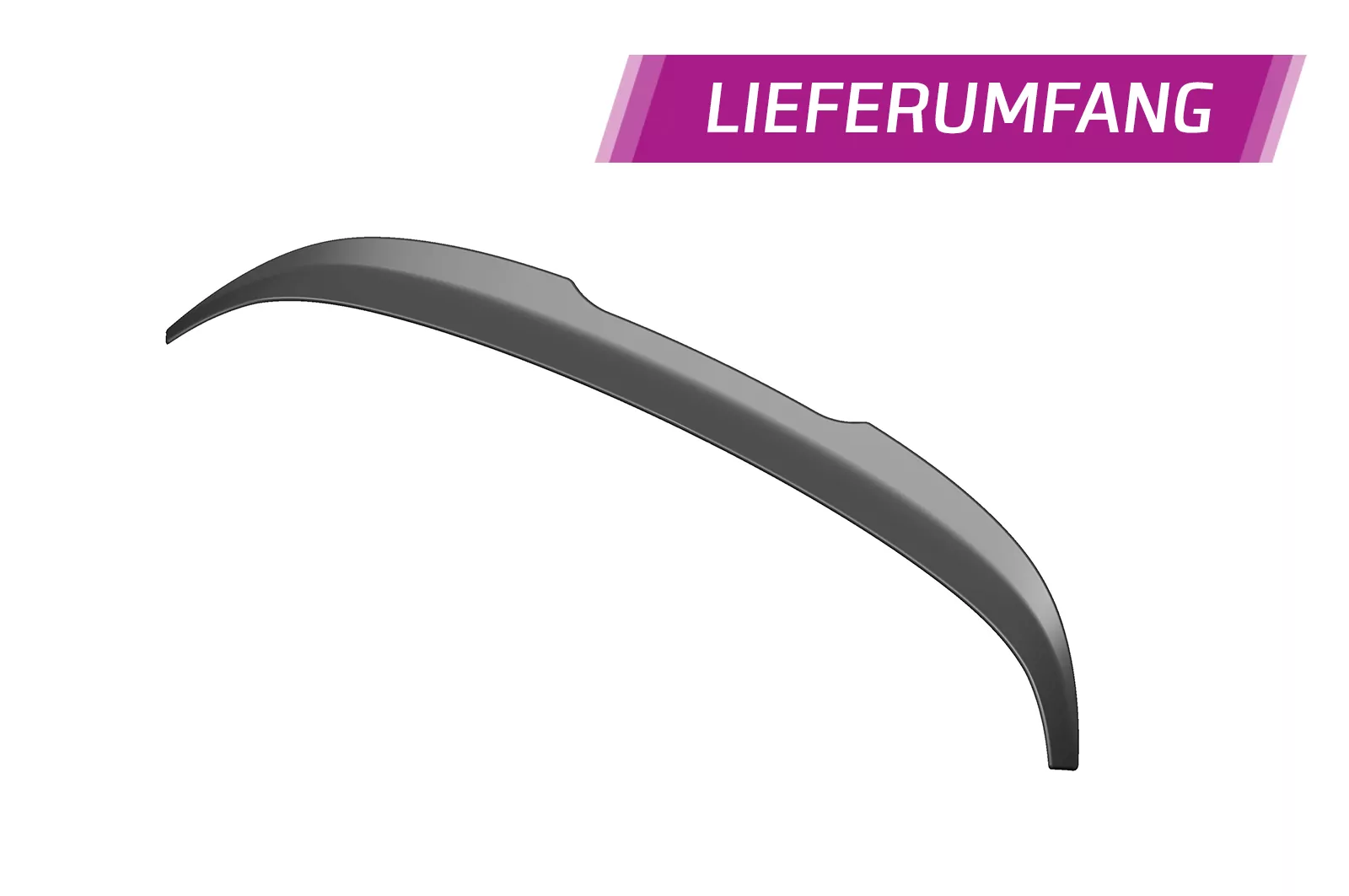 Heckflügel mit ABE für VW Scirocco III HF597 Strukturiert (schwarz matt)