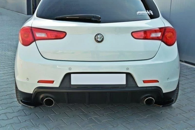 Heck Ansatz Flaps Diffusor Passend Für Diffusor Passend Für ALFA ROMEO GIULIETTA Schwarz Hochglanz Schwarz Hochglanz