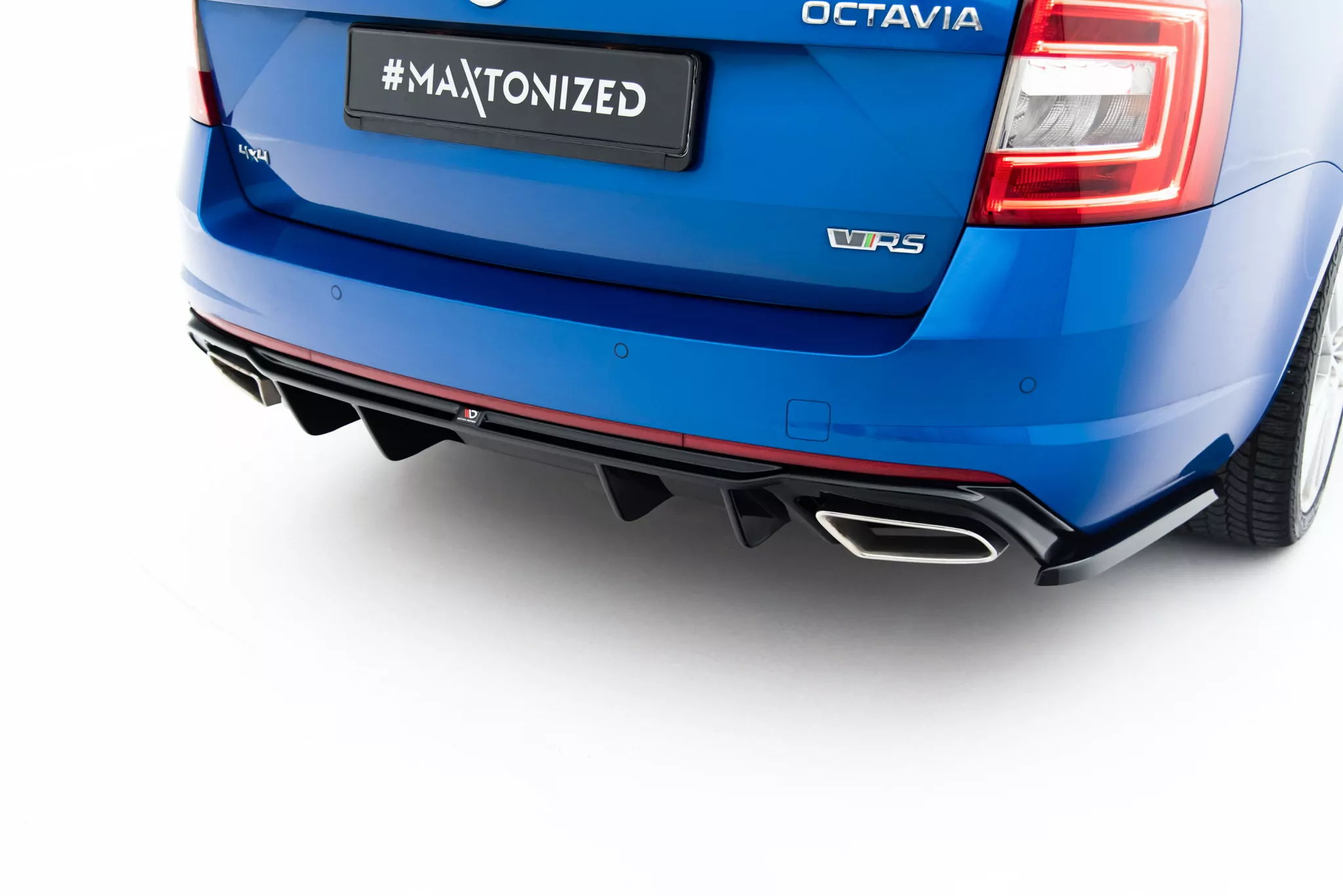 Diffusor Heck Ansatz V.2 Passend Für Skoda Octavia RS Mk3 / Mk3 FL Hatchback / Kombi
