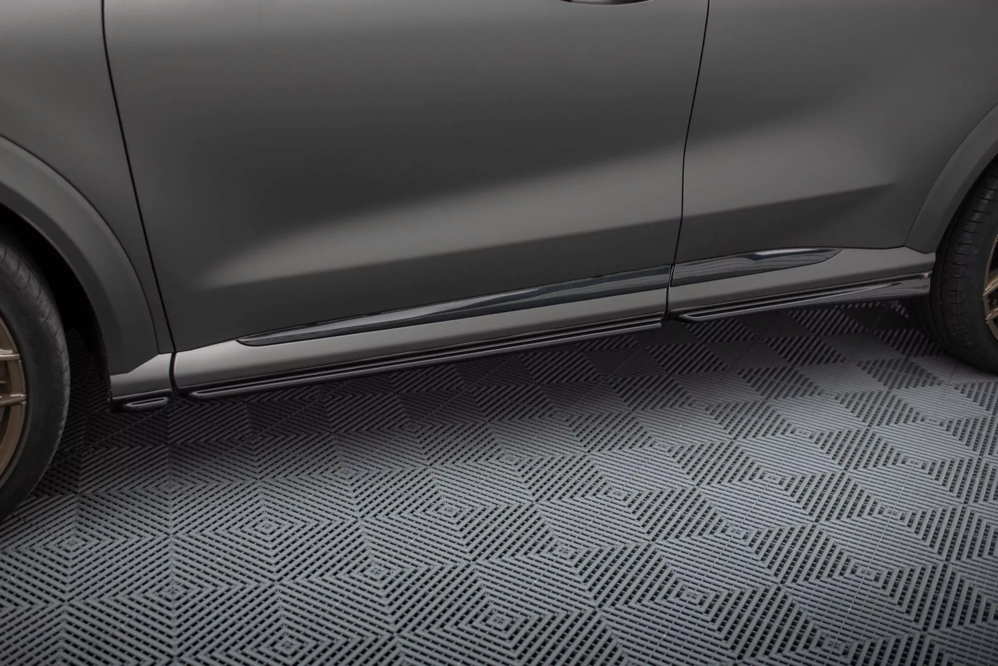 Seitenschweller Ansatz Für Ford Puma ST / ST-Line / Standard Mk1 Schwarz Hochglanz