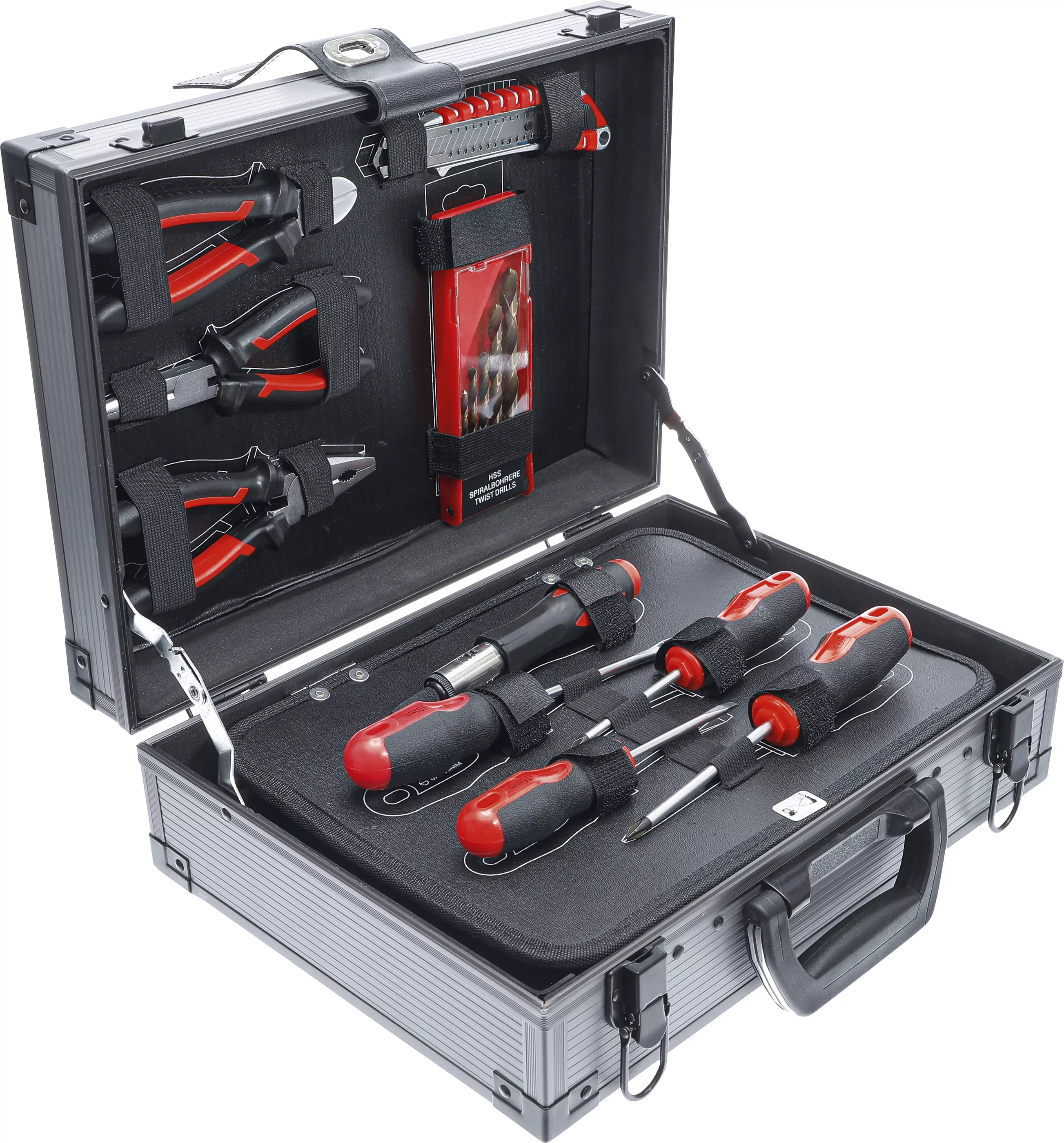 Werkzeug-Satz im Alukoffer | mit 66 Werkzeugen