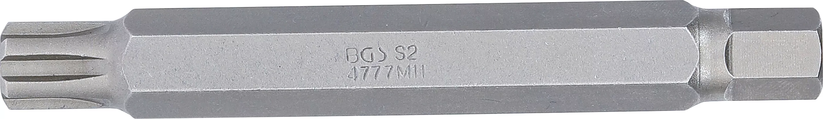 Bit | Länge 100 mm | Antrieb Außensechskant 10 mm (3/8") | Keil-Profil (für RIBE) M11