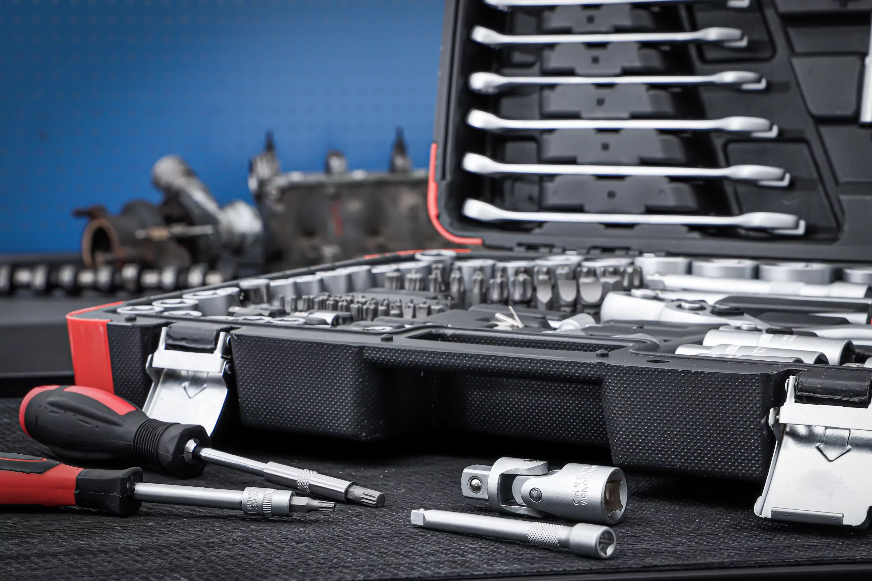 Steckschlüssel-Satz | Antrieb 6,3 mm (1/4") / 10 mm (3/8") / 12,5 mm (1/2") | 216-tlg.