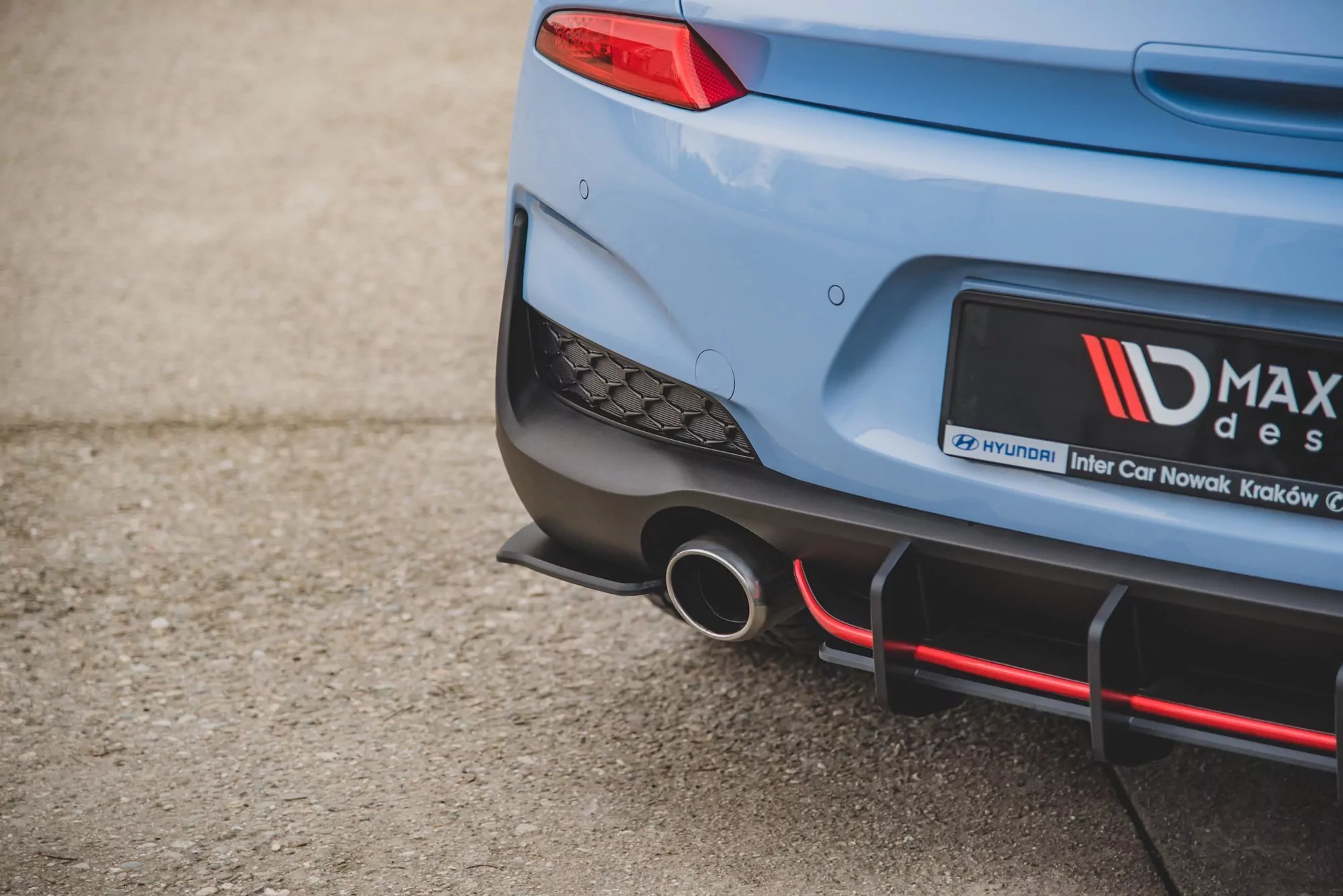 Rennen Haltbarkeit Heck Ansatz Flaps Diffusor Passend Für Hyundai I30 N Mk3 Hatchback