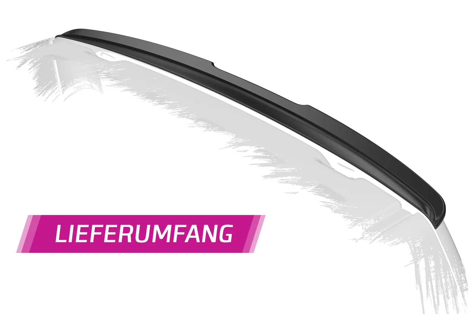 Heckflügel mit ABE für VW T5 HF808-M Carbon Look (matt)