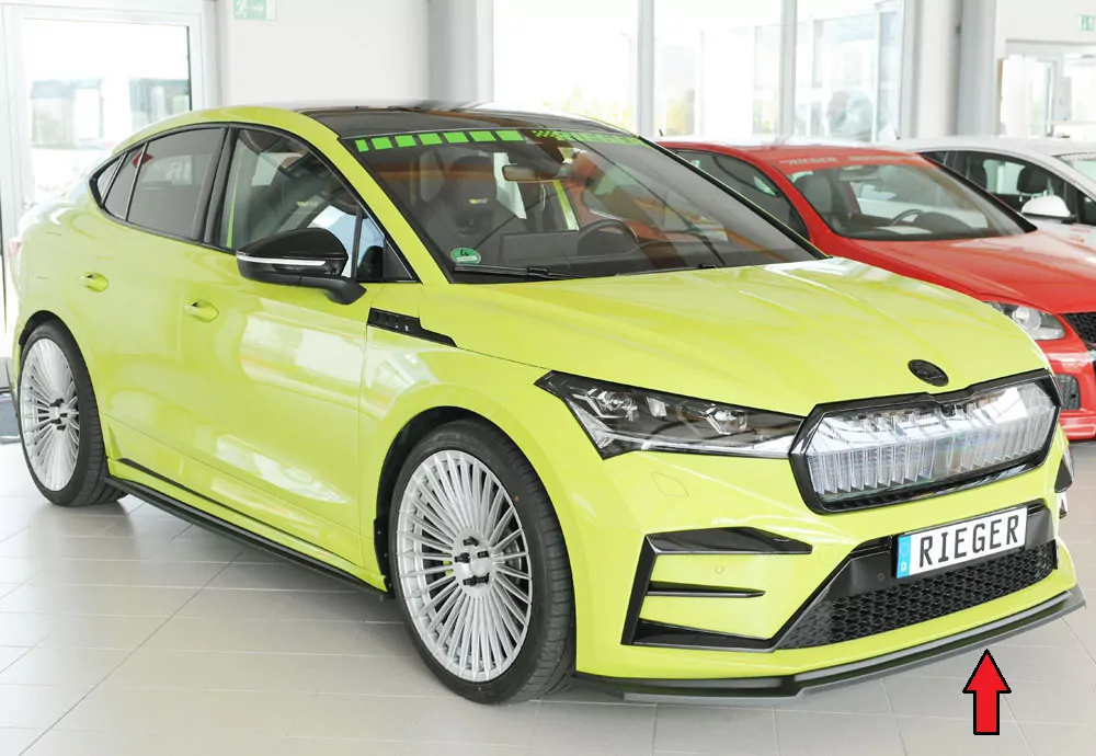 Rieger Spoilerschwert glanz schwarz für Skoda Enyaq iV RS (NY) SUV (5AZ) 07.21-