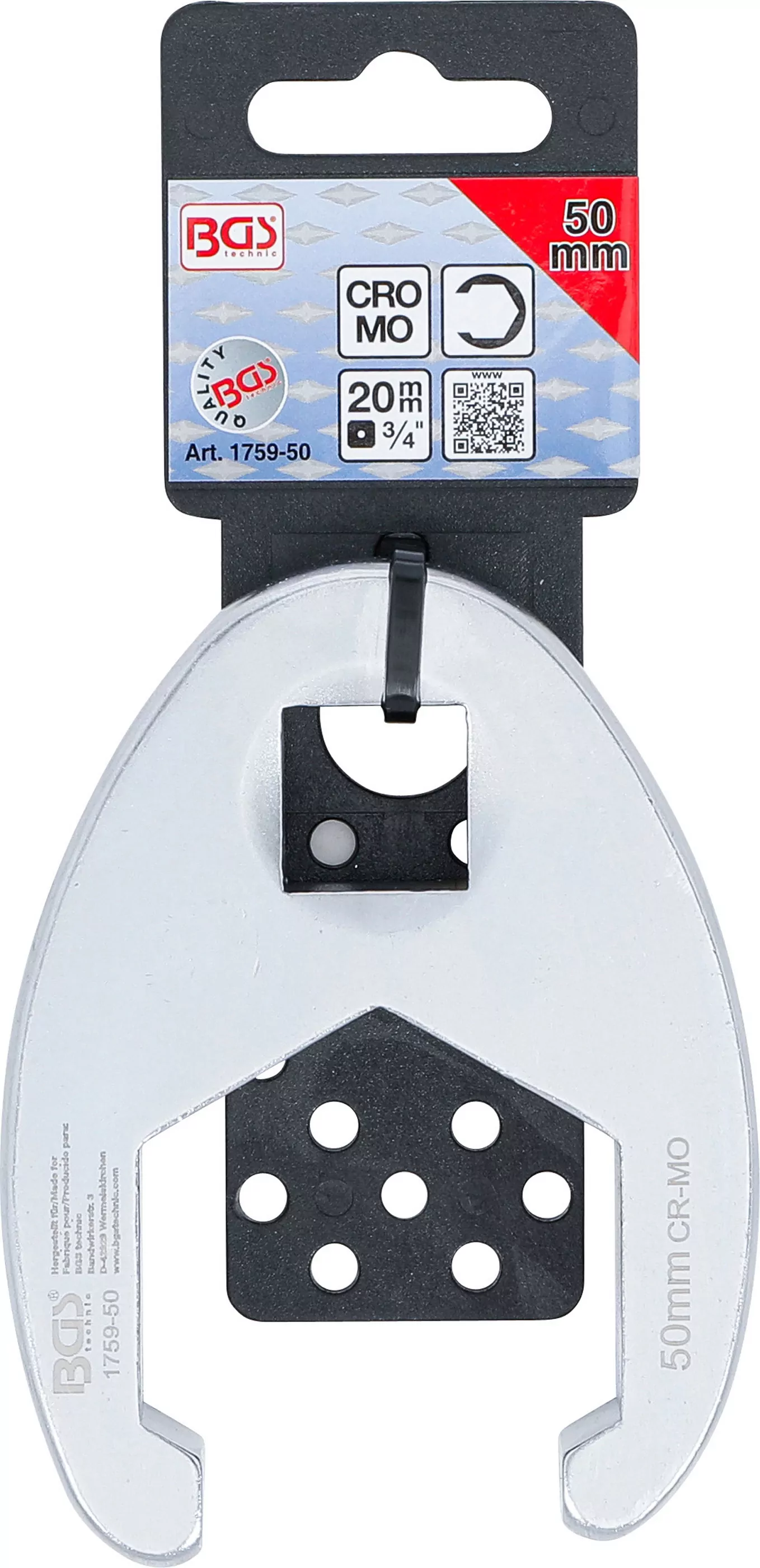 Hahnenfußschlüssel | Antrieb Innenvierkant 20 mm (3/4") | SW 50 mm