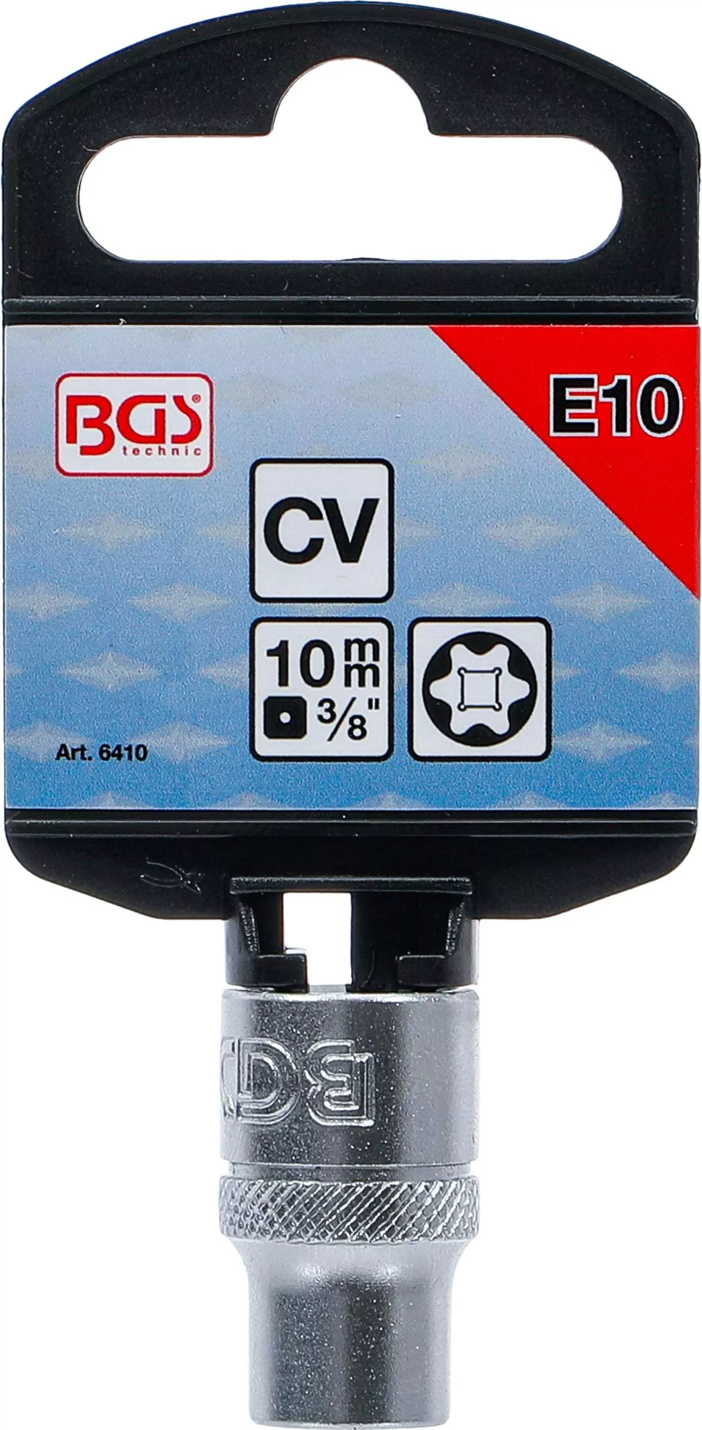 Steckschlüssel-Einsatz E-Profil | Antrieb Innenvierkant 10 mm (3/8") | SW E10