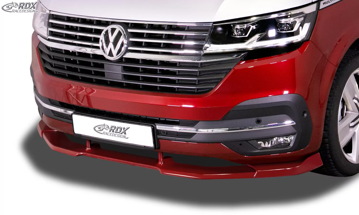 RDX Frontspoiler VARIO-X für VW T6.1 (für werkseitig lackierte und unlackierte Stoßstange) Frontlippe Front Ansatz Vorne Spoilerlippe