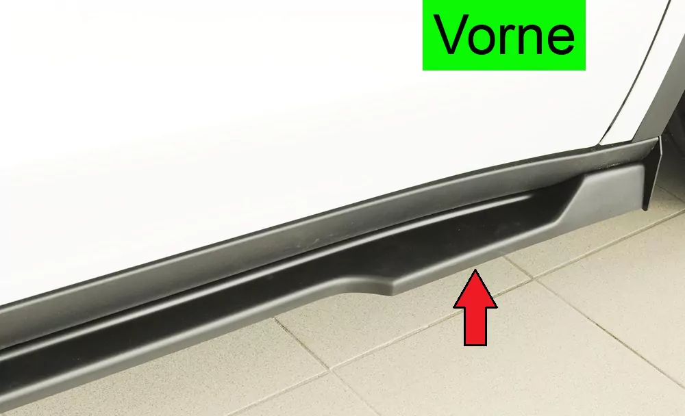 Rieger Seitenschweller rechts ansatz matt schwarz für Tesla Model Y  (003)  03.20-