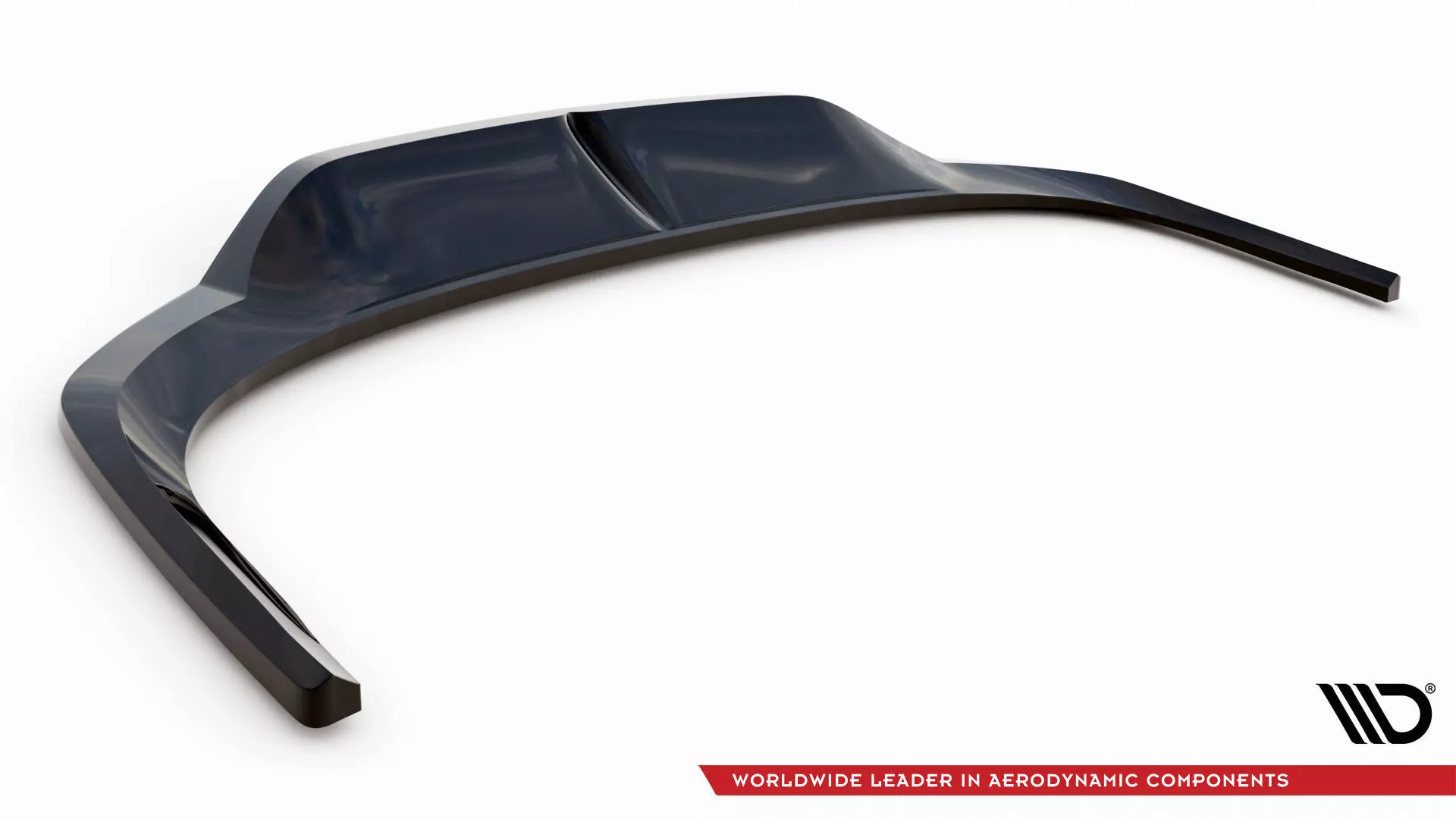 Hinten Splitter (mit Einem Vertikalem Balken) Bentley Continental GT Mk3 Schwarz Hochglanz