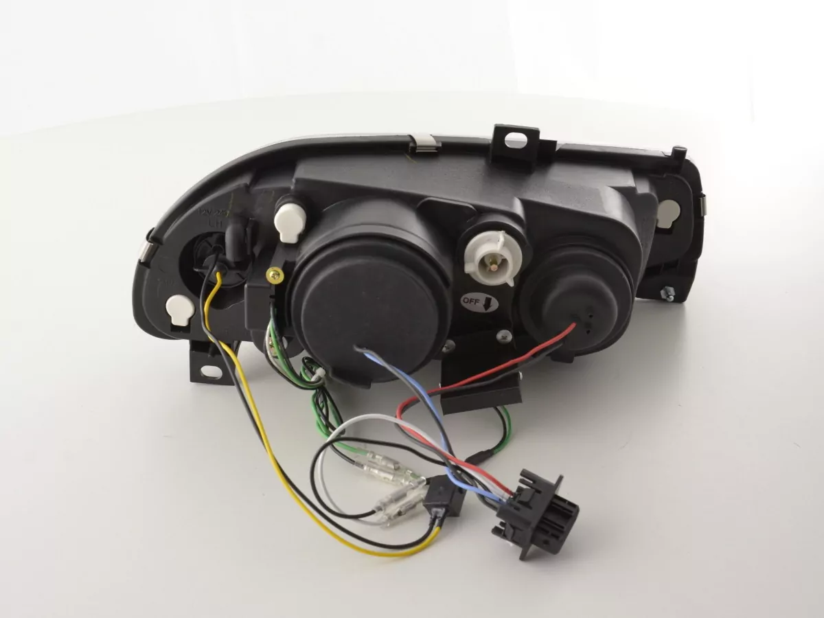 Scheinwerfer Set Daylight LED TFL-Optik Alfa Romeo 156 Typ 932 Bj. 98-02 schwarz