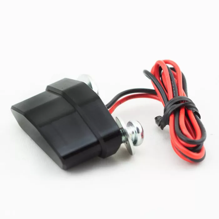 Led-kennzeichenbeleuchtung | Sonic | Alu | M5 | Schwarz | Maße: B 42 X H 15 X T 22 Mm