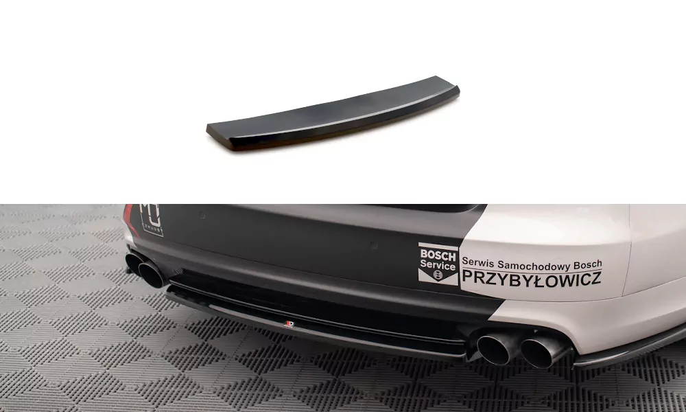 Mittlerer Diffusor Heck Ansatz Für Audi S8 D4 Schwarz Hochglanz