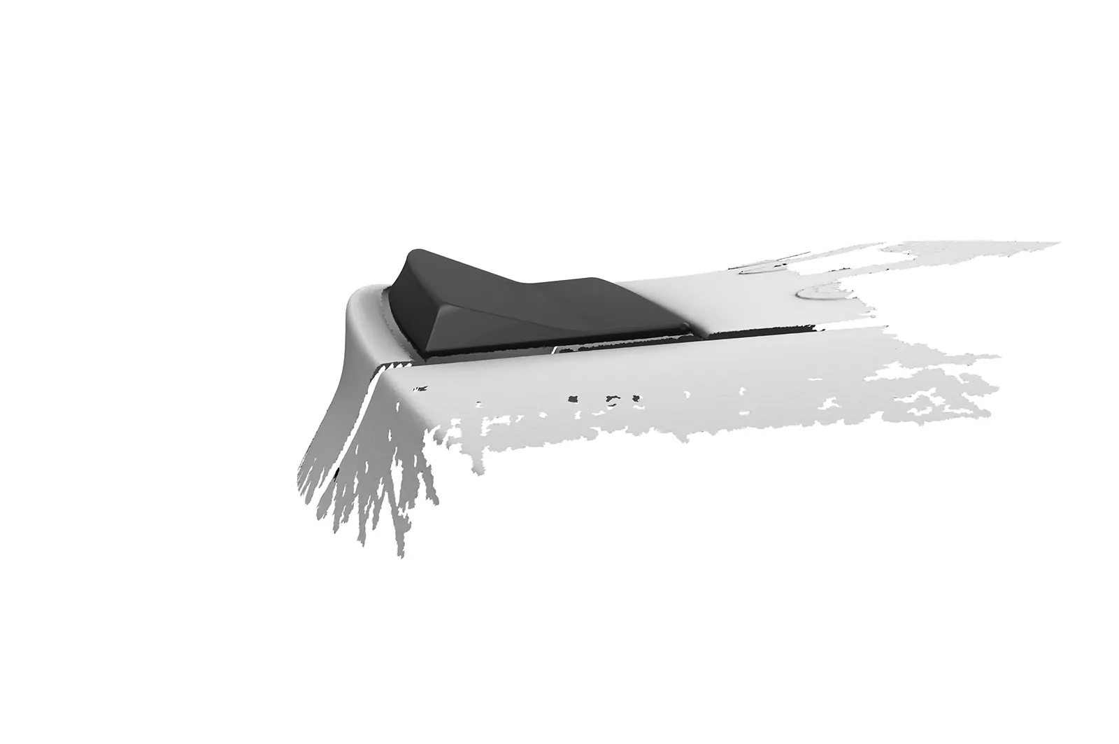 Heckflügel mit ABE für Audi RS5 (8T) Coupe HF125 Schwarz Strukturiert