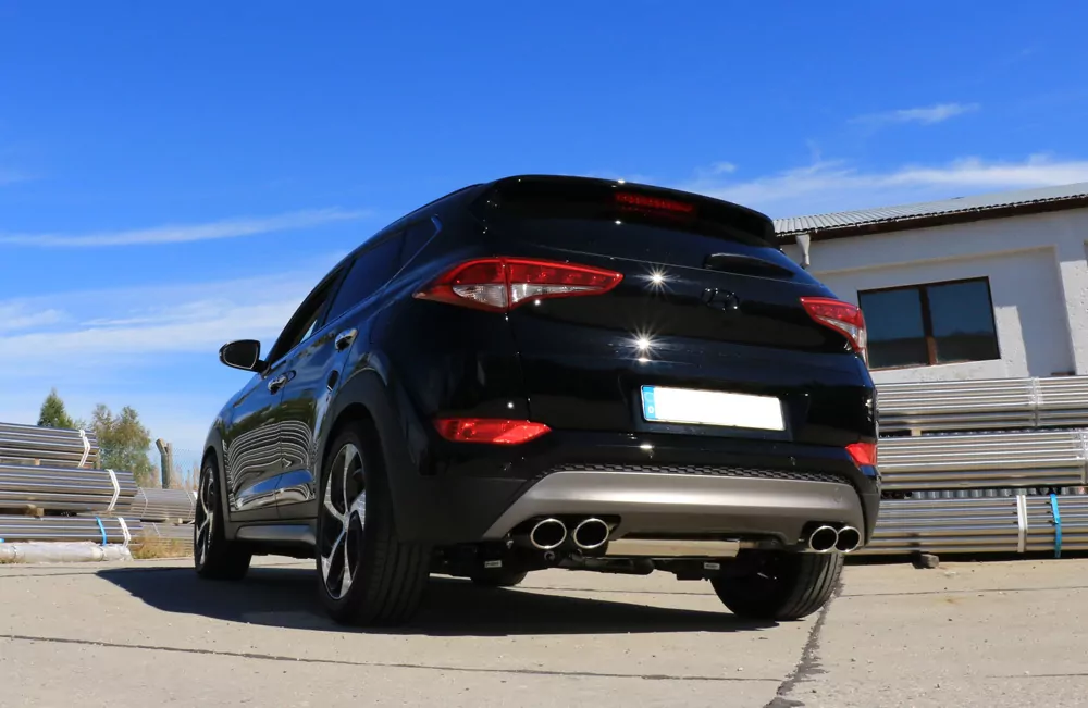 Hyundai Tucson TLE 4x2 & 4x4  Endschalldämpfer Ausgang rechts/links - 2x115x85 Typ 32 rechts/links