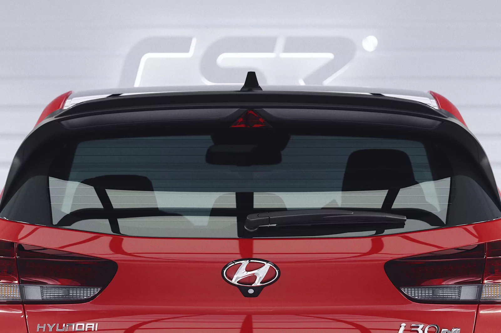 Heckflügel mit ABE für Hyundai I30 N (PD) HF594 Strukturiert (schwarz matt)