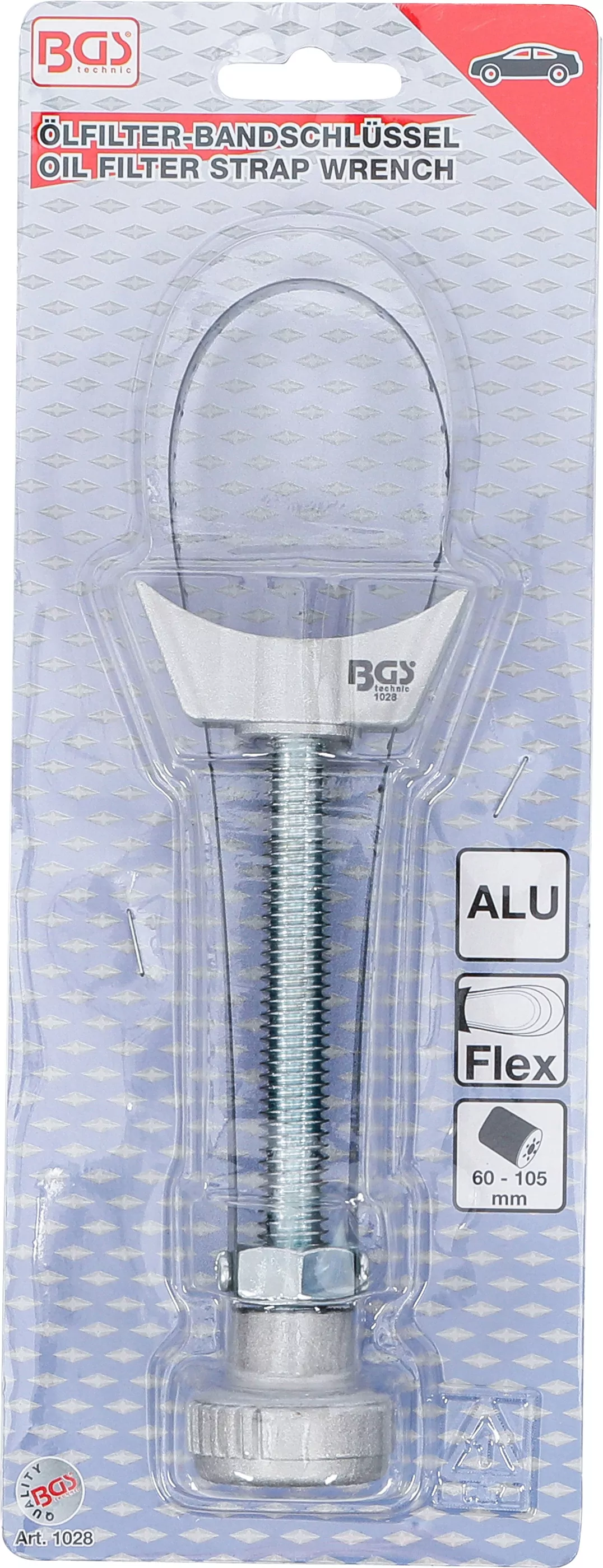Ölfilter-Bandschlüssel | Federbandstahl | Alu-Druckguss | Ø 60 - 105 mm