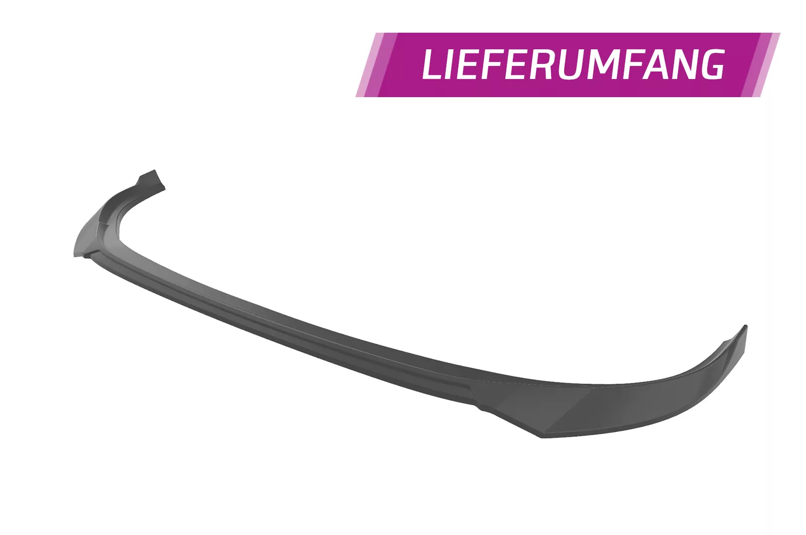 Cup-Spoilerlippe mit ABE für Mazda 3 (Typ BP) CSL649 Schwarz Strukturiert