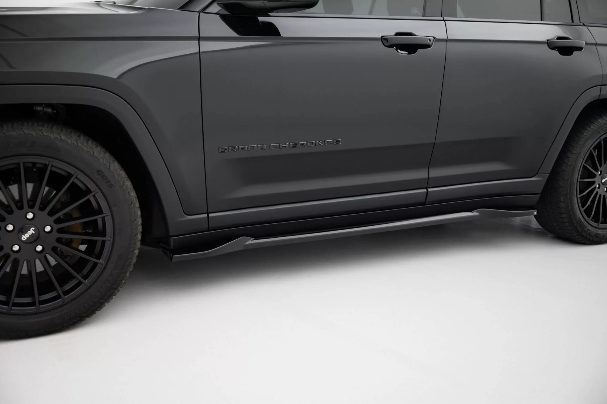 Seitenschweller Ansatz Für Jeep Grand Cherokee Trailhawk Mk5 Schwarz Hochglanz