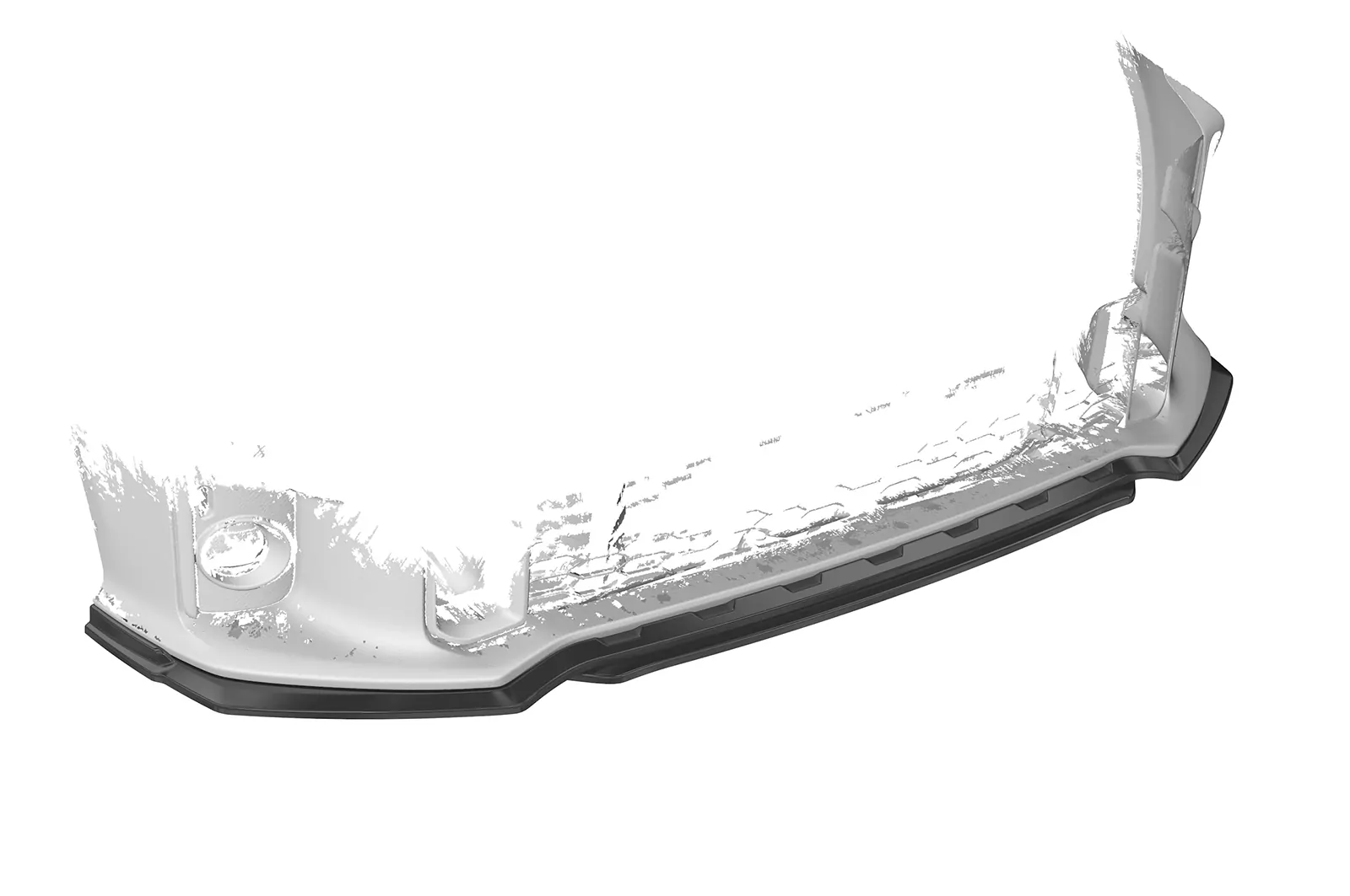 Cup-Spoilerlippe mit ABE für Toyota GR Yaris (XP21) CSL713 Schwarz Strukturiert