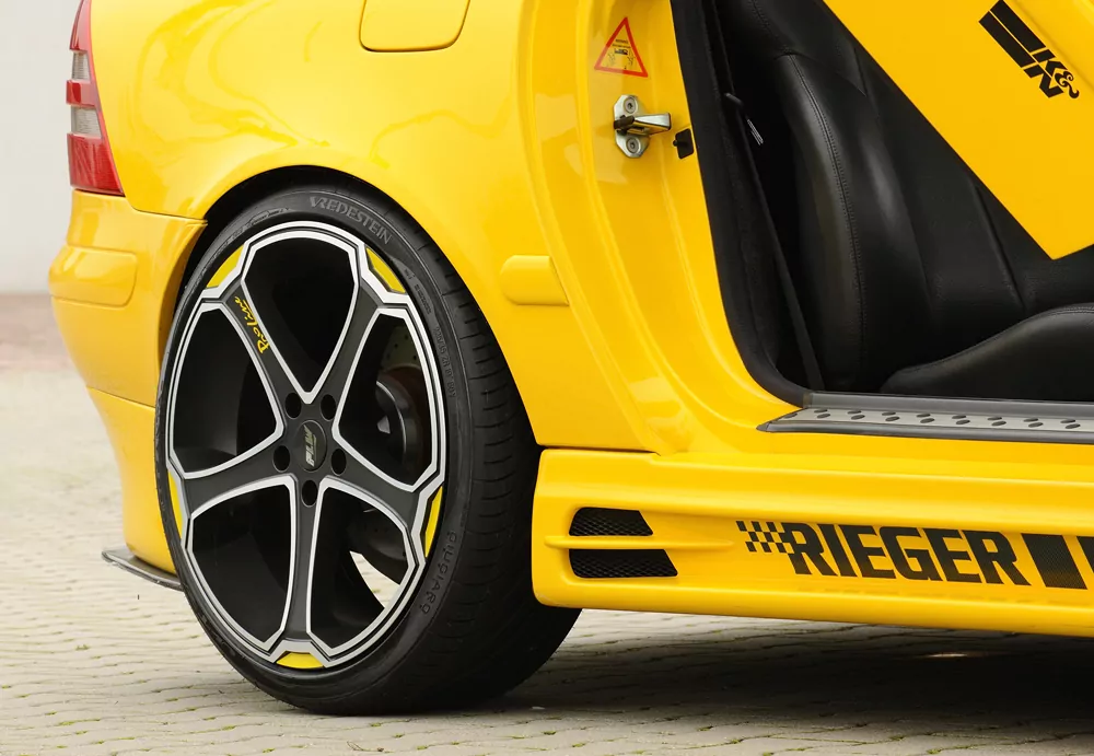 Rieger Seitenschweller für Mercedes SLK (R170) -  01.01- carbon optik