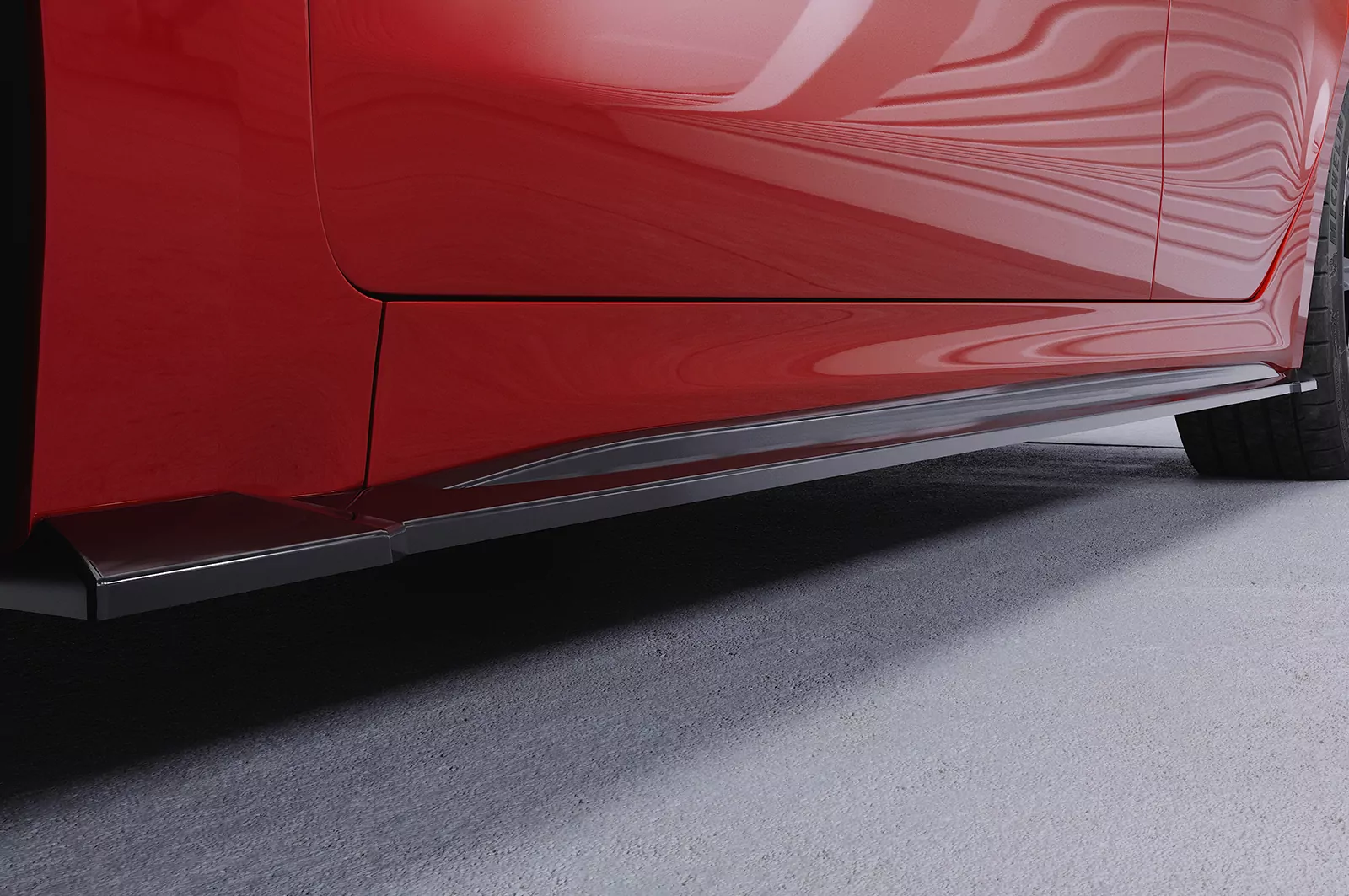 Seitenschweller für Kia Rio (YB) SS485 Schwarz Strukturiert