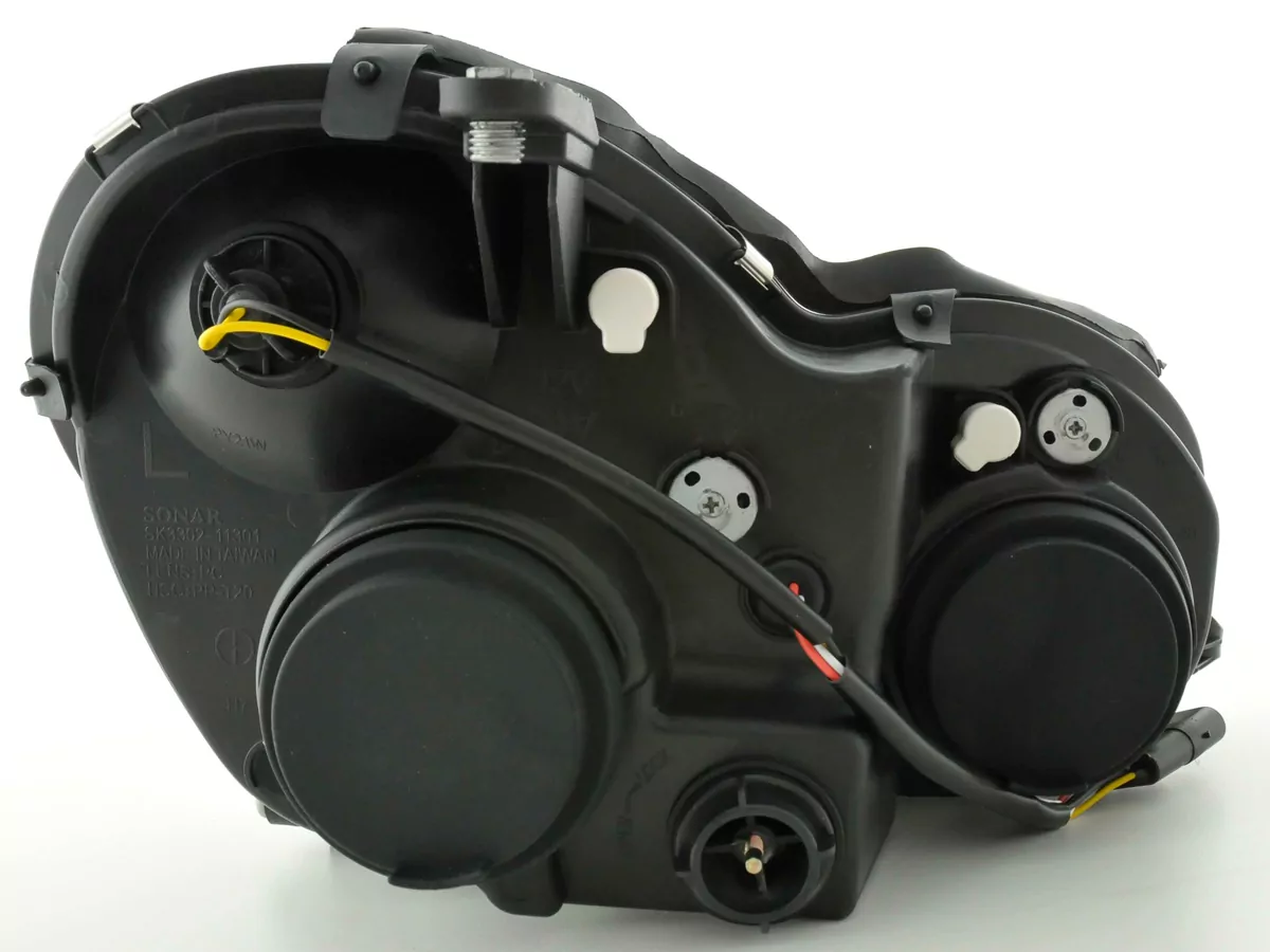 Scheinwerfer Set Mercedes C-Klasse Typ W203 Bj. 00-07 schwarz