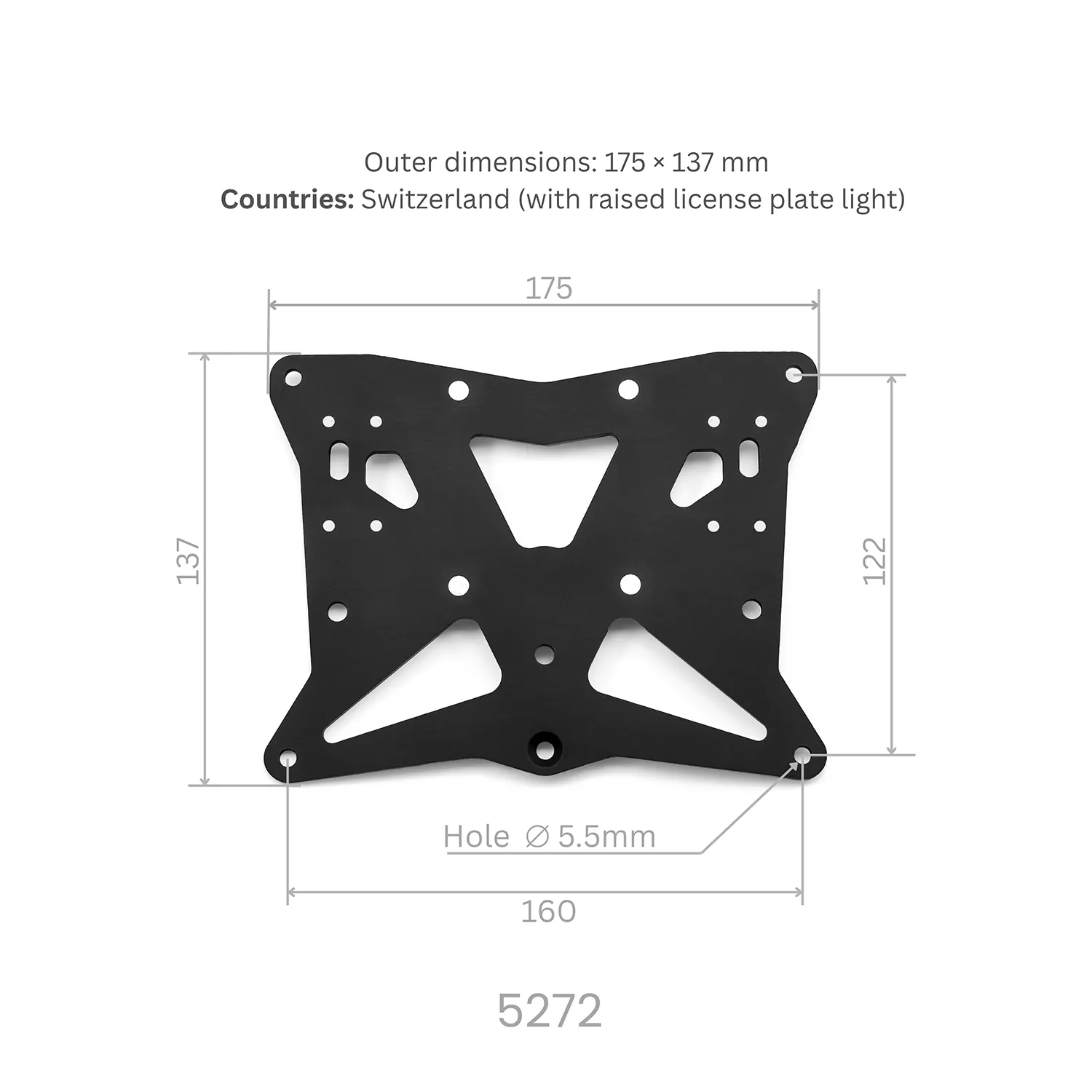 MG Biketec Kennzeichenhalter für Kawasaki Z 650 S ab 2026