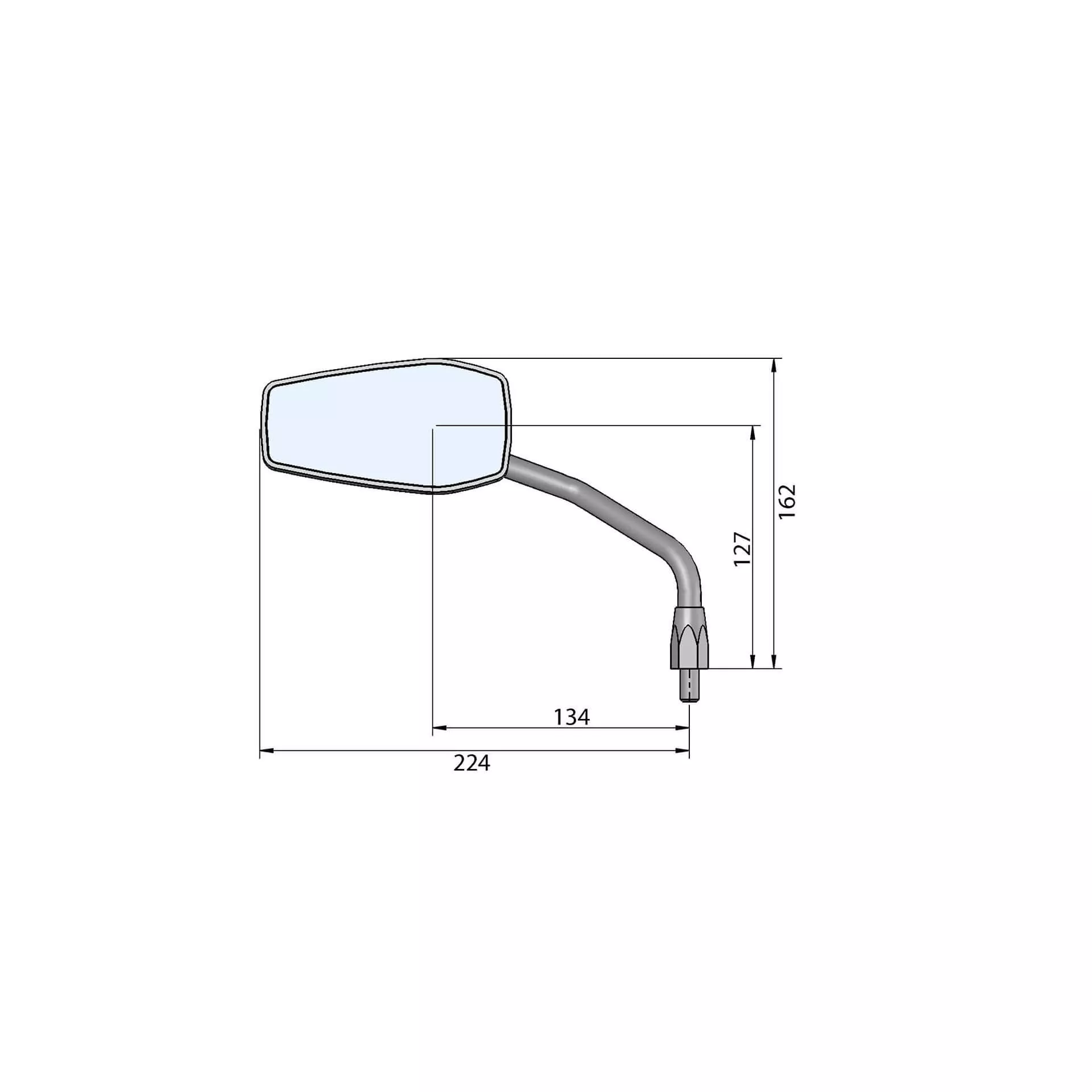 LSL Spiegel Gonia, schwarz links oder rechts
