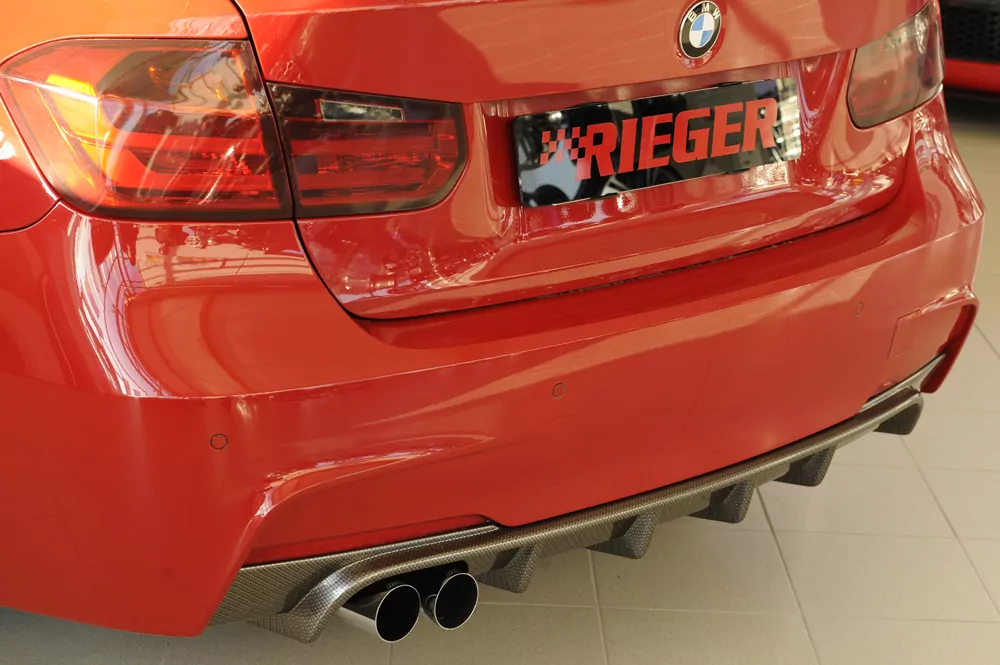 Rieger Heckeinsatz für BMW 3er F30  (3L) | Lim. 02.12-06.15 (bis Facelift) nur für M-Paket-Heckschürze