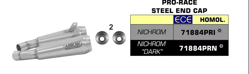 Arrow Pro-Race Edelstahl Ducati Scrambler 1100 18-20