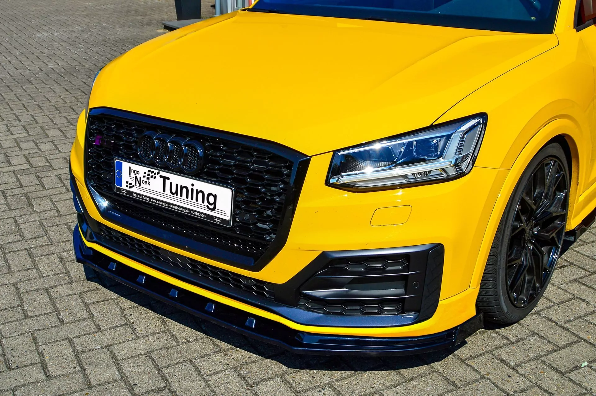 Cup Frontspoilerlippe mit Wing für Audi Q2 Sport GA aus ABS