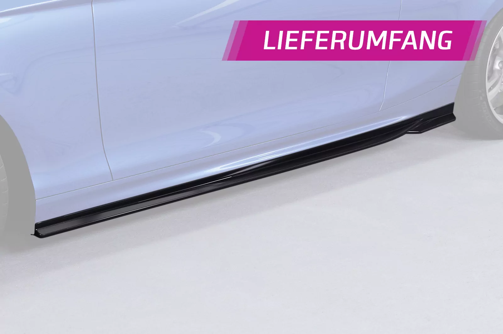 Seitenschweller für BMW 1er F20 / F21 M-Paket SS592 Schwarz Strukturiert