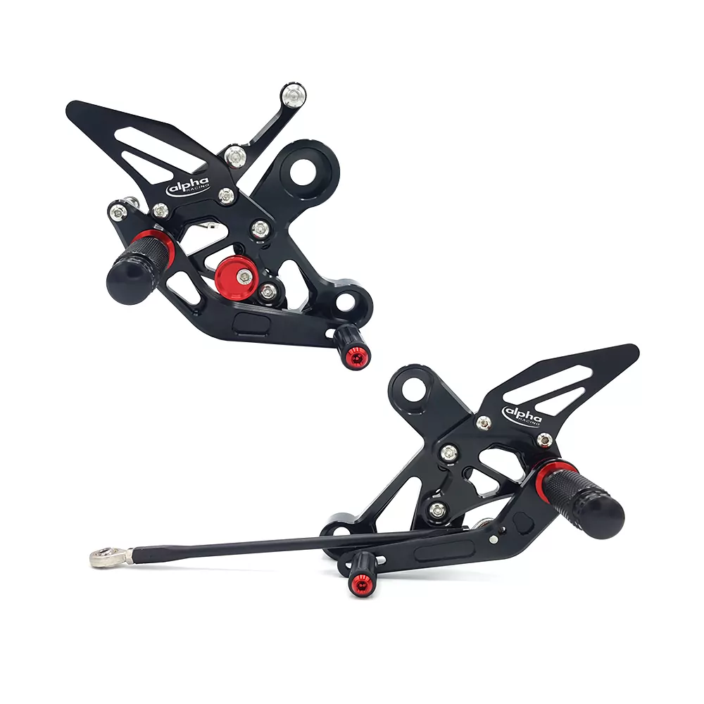 TRACK Fußrastenanlage schwarz Yamaha MT09 ab 2014 / MTN850-A ab 2017 / MTM-850 ab 2016 ABE in Vorbereitung