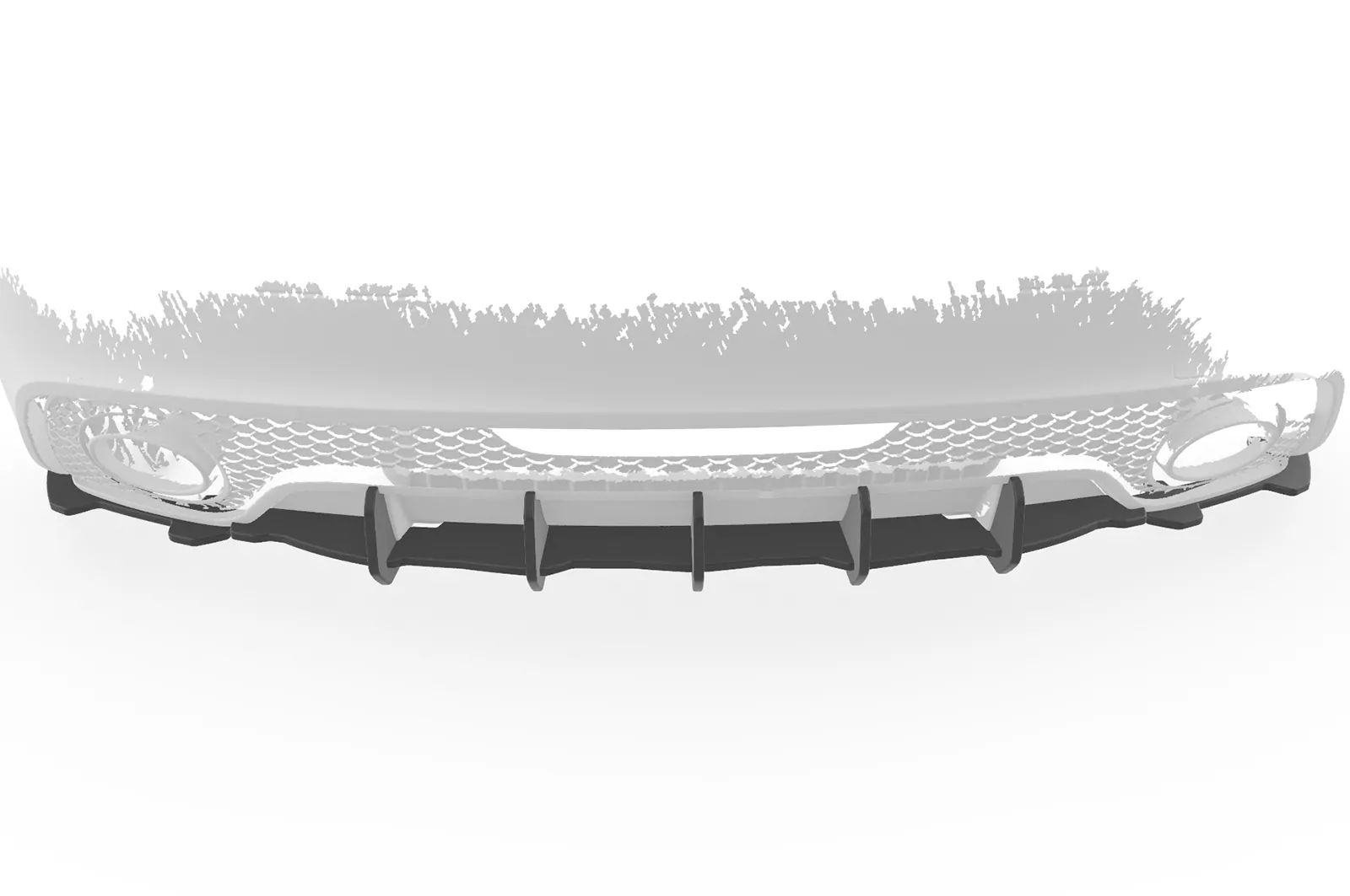 Racing Diffusor / Heckansatz für Audi TT (8J) RS HA427