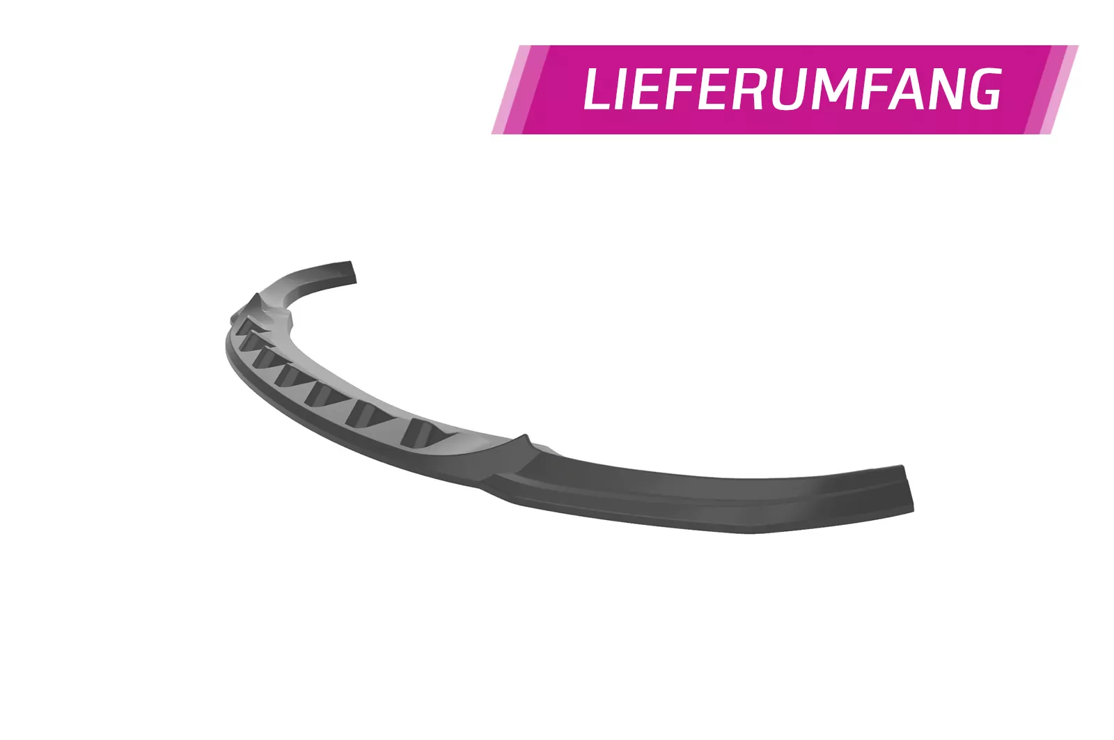 Cup-Spoilerlippe mit ABE für BMW X2 F39 M-Paket CSL574 Schwarz Strukturiert