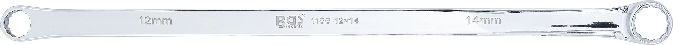 Doppel-Ringschlüssel | extra lang | SW 12 x 14 mm